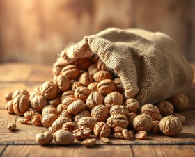 تصویر گردو با پوست 