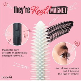 تصویر ریمل حجم‌دهنده و بلندکننده مژه They're Real Magnet مشکی برند benefit cosmetics They're Real Magnet Extreme Lengthening Mascara Black