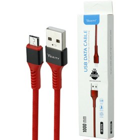 تصویر کابل میکرو یو اس بی فست شارژ Verity CB3137R 1m VERITY CB3137R 1M MICROUSB CABLE