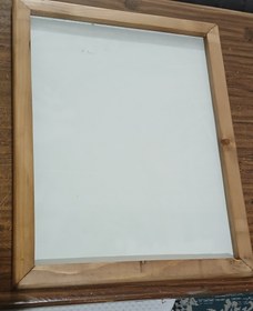 تصویر قاب عکس چوبی باشیشه و ورق سه میل پشت کار۳۰در۴۰ wooden foto frame