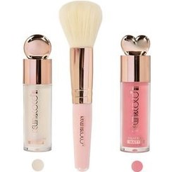 تصویر مجموعه آرایش صورت کوین اند کوکو مدل قلبی بسته ۳ عددی KEUIN&COCO