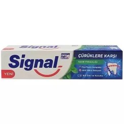 تصویر خمیر دندان سیگنال ضد پوسیدگی نعنا 100 میل Signal anti caries toothpaste mint extract 100ml