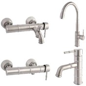 تصویر ست شیرآلات ونزیا مدل کارلو ا Venezia Carlo Chrome Set Faucets Venezia Carlo Chrome Set Faucets
