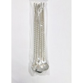 تصویر نی شربت خوری دسته پیچی استیل -Twisted drinking straw 