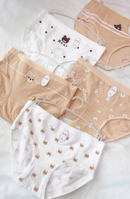 تصویر شورت زنانه نخی تدی - طرح شماره Women's cotton teddy shorts
