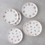 تصویر ست 6 عددی بشقاب سرامیکی دکوراتیو انگلیش هوم مدل Bianca 