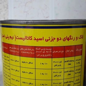 تصویر نیم پلی استر سفید براق گالن اشن کد 924 با هاردنر(پس کرایه) 