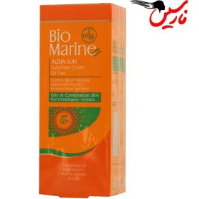 تصویر کرم ضد آفتاب فاقد چربی SPF۵۰ مناسب پوست های چرب و جوشدار بایومارین Biomarine 