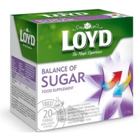 تصویر چای مکمل غذای تنظیم قند خون Loyd ا Loyd Balance Of Sugar Food Supplement Herbal Tea 20×2 g Loyd Balance Of Sugar Food Supplement Herbal Tea 20×2 g