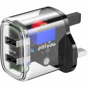 تصویر شارژر دیواری پرودو مدل PD-T12WDAUKC-BK Prodo PD-T12WDAUKC-BK PD USB Wall Charger