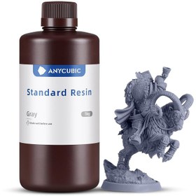 تصویر رزین پرینتر سه‌بعدی ANYCUBIC standard resin - مشکی Anycubic standard resin uv