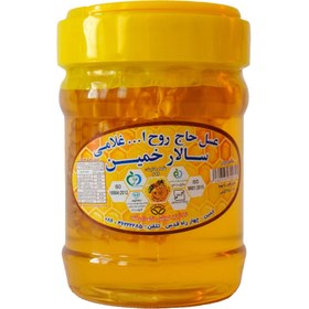 تصویر عسل طبیعی گون با موم 450 گرمی 