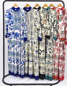 تصویر پیراهن ساحلی تارا - کاربنی 