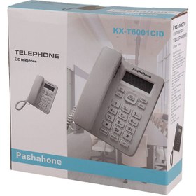 تصویر تلفن رومیزی پاشاهون مدل Pashahone KX-T6001CID Pashahone KX-T6001CID Telephone