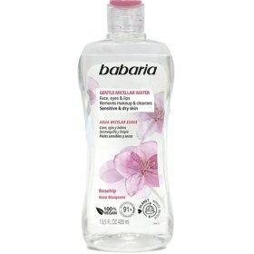 تصویر میسلار واتر حاوی عصاره رزهیپ مناسب پوست خشک و حساس باباریا مدل Babaria Gentle Micellar Water Babaria Gentle Micellar Water 400ml