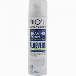 تصویر فوم اصلاح مردانه آلوئه ورا پوست حساس بیول حجم200 میل ( Biol Aloe Vera Extract Shaving Foam 200ml ) اصلاح صورت و بدن آقایان