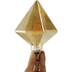 تصویر لامپ ادیسونی فیلامنتی Filament G125D E27 6W Filament G125D Edison Filament Bulb Lamp E27 6W