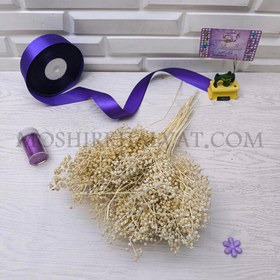 تصویر گل خشک عدسی سفید 