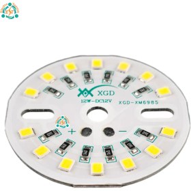 تصویر چیپ ال ای دی ۱۲ وات ۱۲ ولت سفید مهتابی XGD 