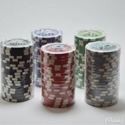 تصویر چیپ پوکر سرامیکی texas hold'em (ست 100 عددی) 