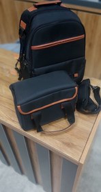 تصویر کوله پشتی عکاسی کیفیت عالی ظرفیت ۴ دوربین کامل با Camera backpack