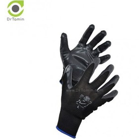تصویر دستکش نخی بافته شده با روکش لاتکس (استادکار طوسی) ا Latex Coated Cotton Glove Latex Coated Cotton Glove