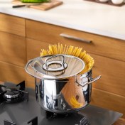 تصویر قابلمه استیل عمیق امسان الیت سایز 16 بزرگ ارسال 7 روز کاری