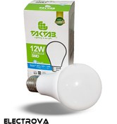 تصویر لامپ کم مصرف اس ام دی 12 وات تک تاب مدل حبابی کد TW12 پایه E27 