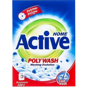 تصویر پودر ماشین لباسشویی اکتیو مدل Poly Wash Active Poly Wash Washing Machine Powder 500g