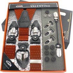 تصویر کیت ساس بند مردانه مدل والنتینو کش خال‌دار بافتی 