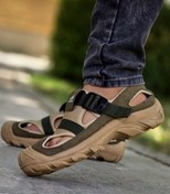 تصویر کفش تابستانه مردانه مدل جدید و شیک رنگ کرم سبز 