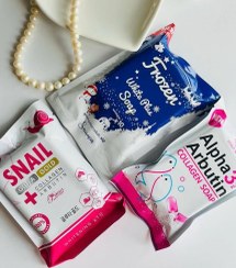 تصویر صابون سفید کننده صابون گلوتاتیون AHA 