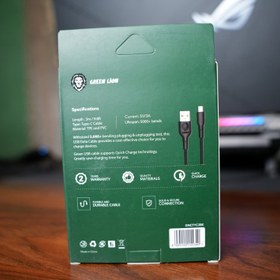 تصویر کابل شارژ USB-A به Type-C گرین لاین طول 3 متر و 2 آمپر (GNCTYC2BK) Green Lion PVC USB-A to Type-C Cable 3m (GNCTYC2BK)