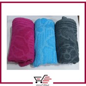 تصویر حوله دستی برق لامع نخی پک ۳ عددی ( حوله دست و صورت ) 