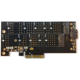 تصویر کارت PCI-E به M.2 ا Dual M.2 to PCIe Adapter Dual M.2 to PCIe Adapter