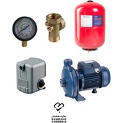 تصویر مجموعه نقره ای پمپ اب 4 واحدی 