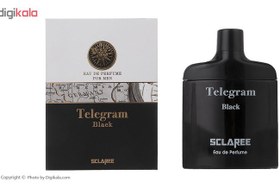 تصویر ادوپرفیوم مردانه Telegram Black حجم 82میل اسکلاره Sclaree Telegram Black Eau De Perfume For Men 82ml