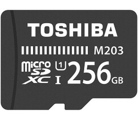 تصویر کارت حافظه microSDXC توشیبا مدل M203 کلاس 10 سرعت 100MBps با ظرفیت 256 گیگابایت 