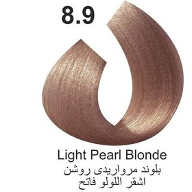 تصویر رنگ مو بدون آمونیاک کاترومر - 8.9 بلوند مرواریدی روشن KATROMER