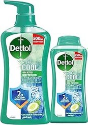 تصویر ژل دوش و شستشوی بدن خنک Dettol Hydra، عطر خیار و منتول یخی برای محافظت موثر از میکروب و بهداشت شخصی، بسته 2 عددی (250 میلی لیتر + 500 میلی لیتر) - ارسال 20 روز کاری ا Dettol Hydra Cool Shower Gel & Body Wash, Cucumber & Icy Menthol Fragrance for Effective Germ Protection & Personal Hygiene, Pack of 2 (250ml+ 500ml) Dettol Hydra Cool Shower Gel & Body Wash, Cucumber & Icy Menthol Fragrance for Effective Germ Protection & Personal Hygiene, Pack of 2 (250ml+ 500ml)