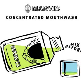 تصویر دهان شویه آنیسه مینت مارویس حجم 120 میل اورجینال ا Anise Mint mouth wash marvis 120 ML Anise Mint mouth wash marvis 120 ML