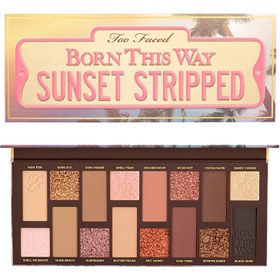 تصویر پالت سایه بورن دیس وی سانست استریپد توفیسد | TOO FACED Born This Way Sunset Stripped Eyeshadow Palette 