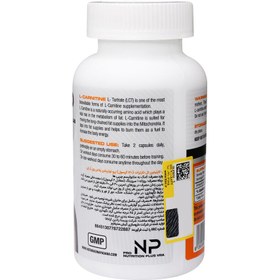 تصویر کپسول ال کارنیتین+ال تارترات ان پی نوتریشن 120 عددی NP Nutrition L Carnitine 120Caps