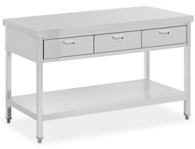 تصویر میز استیل پکینگ کشو دار - کد -MHT34 -4 Stainless steel packing table