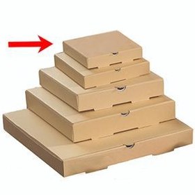 تصویر جعبه پیتزا ایفلوت ساده سایز 24 ا Unprinted pizza box 24×24 Unprinted pizza box 24×24