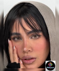 تصویر لنز رنگی سان کیس برند جمستون (سالانه) - طبی قهوه ای عسلی طبیعی