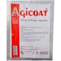 تصویر پانسمان آلژینات نقره ای جی کوت - Agicoat Silver Calcium Alginate Dressing 