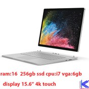 تصویر لپ تاپ استوک سرفیس surface book 2 | 16GB RAM | 256GB SSD | i7 | 6GB VGA Laptop surface book 2