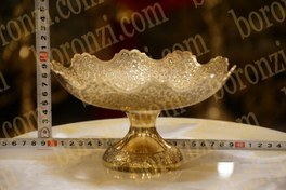 تصویر آجیل خوری برنجی هندی کد 1145 سایز ۱۸ سانت 