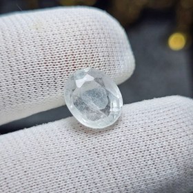 تصویر نگین سنگ طبیعی توپاز سفید معدنی کد 35368 